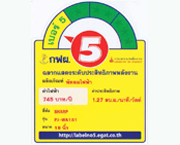 ฉลากประหยัดไฟเบอร์ 5 (PJ-WA181)
